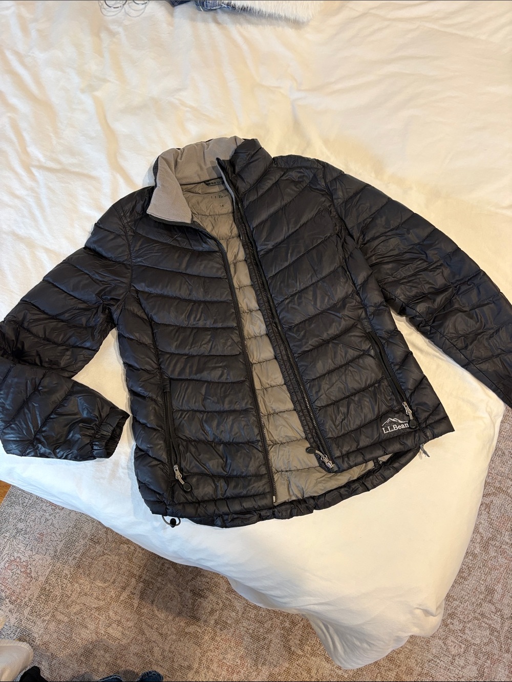 L.L. Bean Black Packable Puffer Jacket